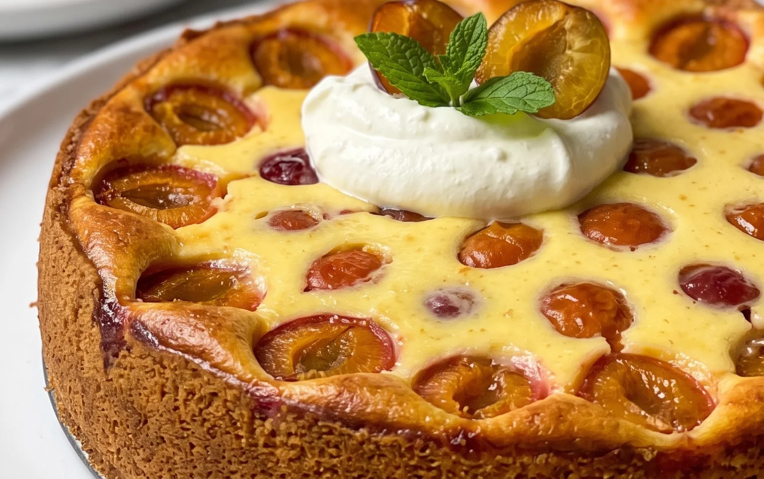 Mirabellen-Kuchen mit Sahne-Schmand-GussBearbeiten