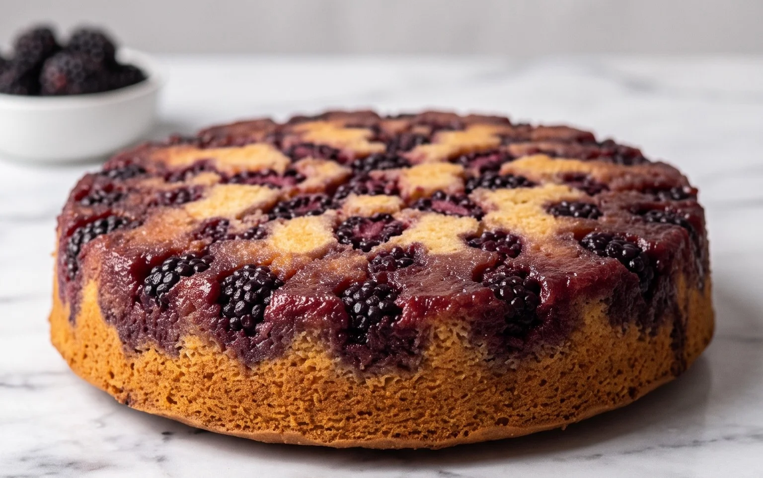 Brombeer Upside Down Kuchen: Saftig & Süß